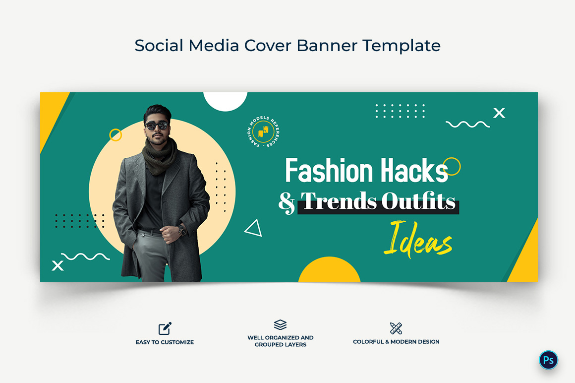 Fashion Facebook Cover Banner Design Template-23