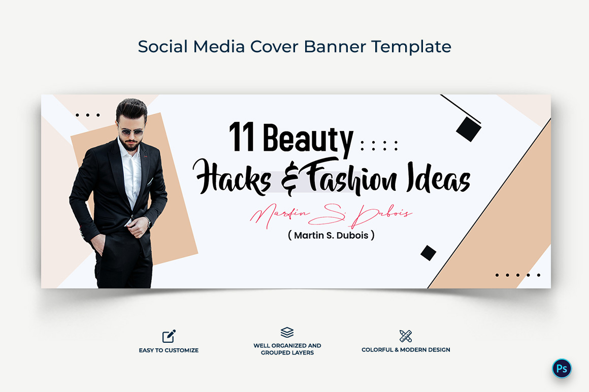 Fashion Facebook Cover Banner Design Template-24