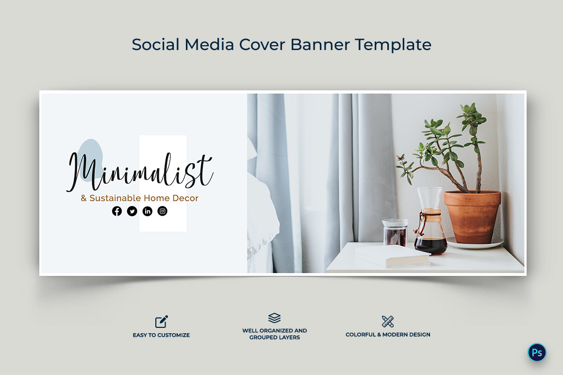 Interior Minimal Facebook Cover Banner Design Template-01