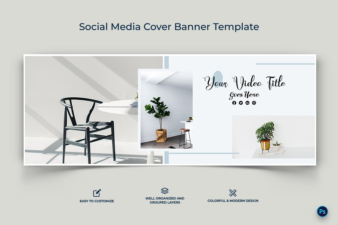 Interior Minimal Facebook Cover Banner Design Template-03