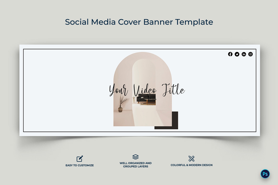 Interior Minimal Facebook Cover Banner Design Template-05