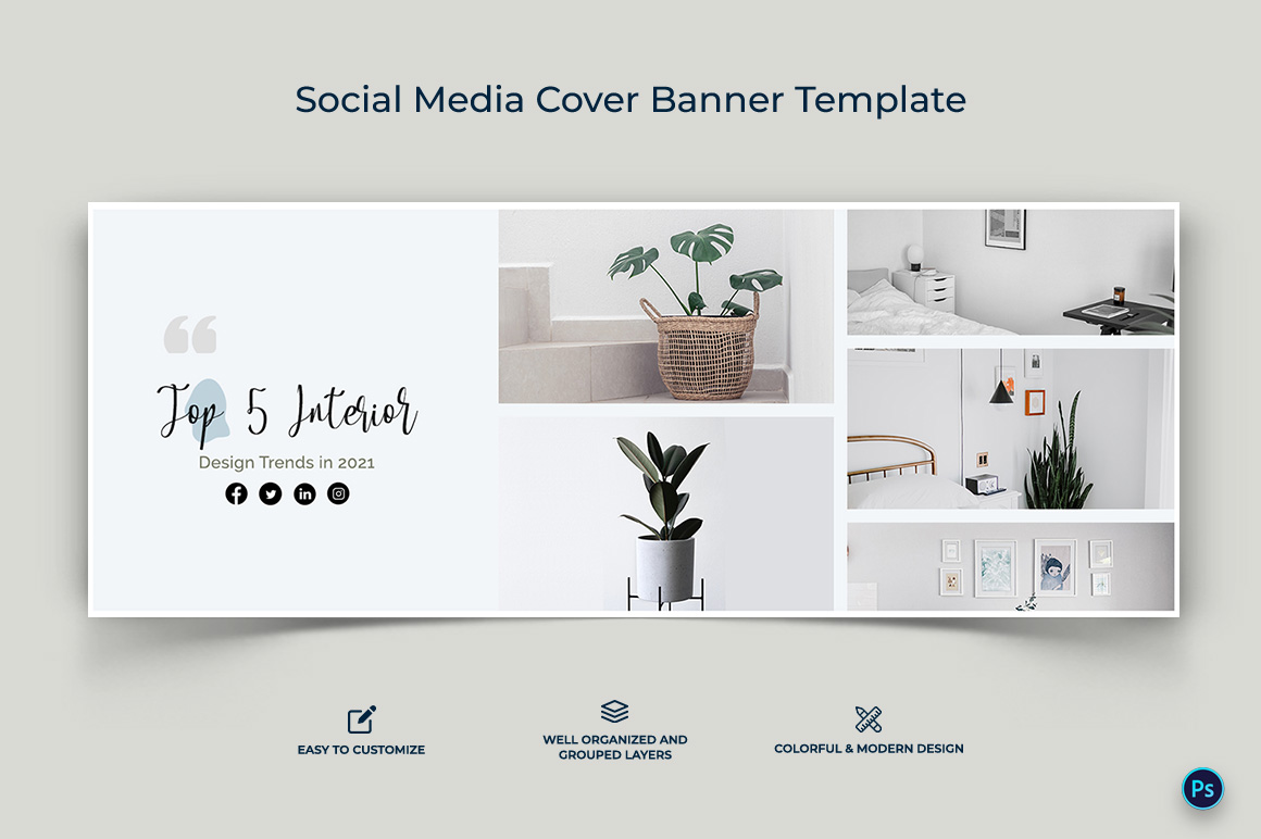 Interior Minimal Facebook Cover Banner Design Template-07