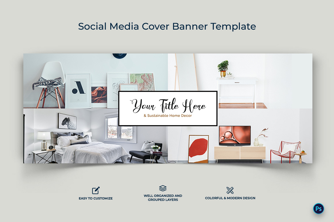 Interior Minimal Facebook Cover Banner Design Template-08