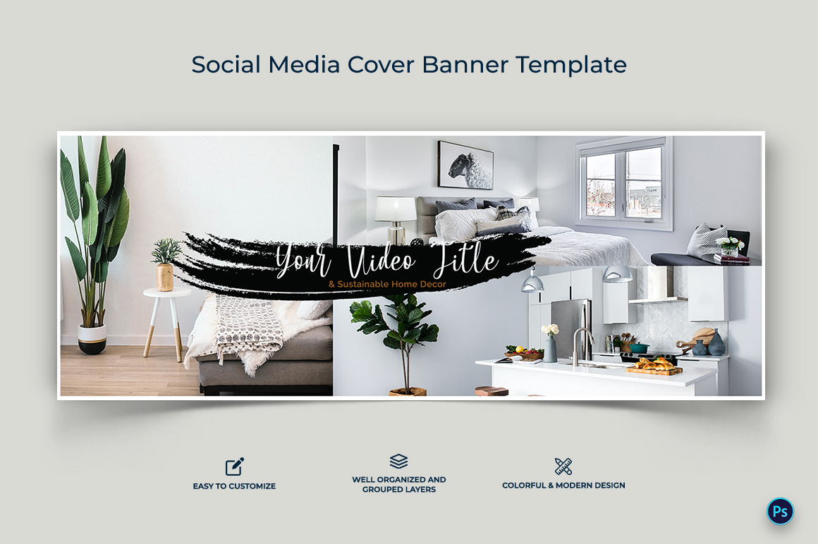 Interior Minimal Facebook Cover Banner Design Template-10