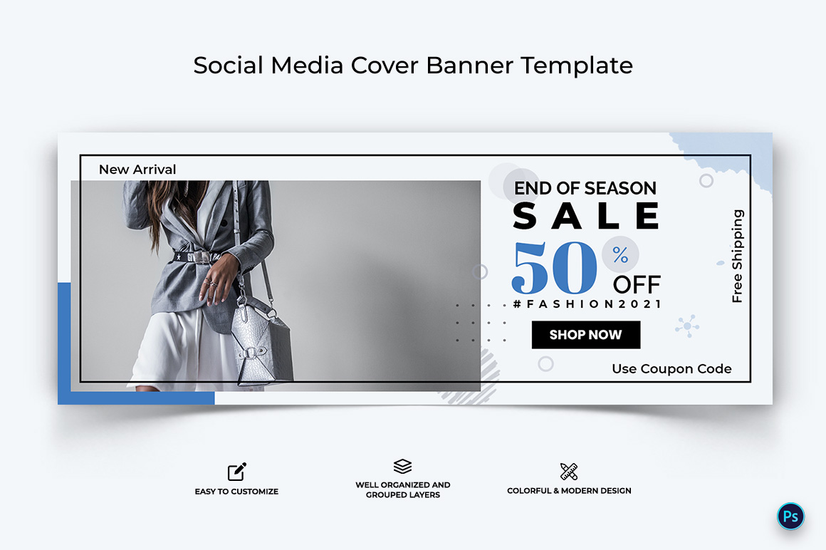 Sale and Offer Facebook Cover Banner Design Template-01