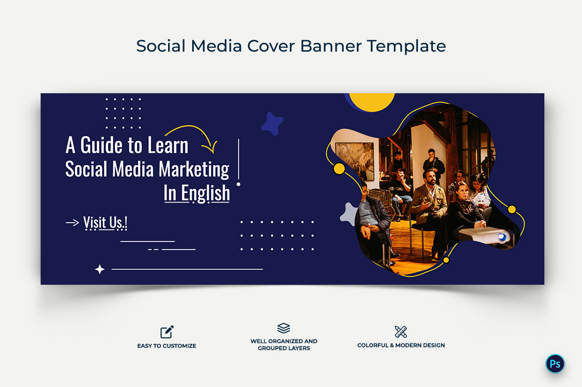 Social Media Workshop Facebook Cover Banner Design Template-03