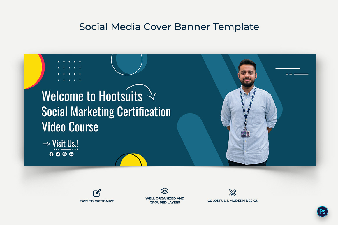 Social Media Workshop Facebook Cover Banner Design Template-07