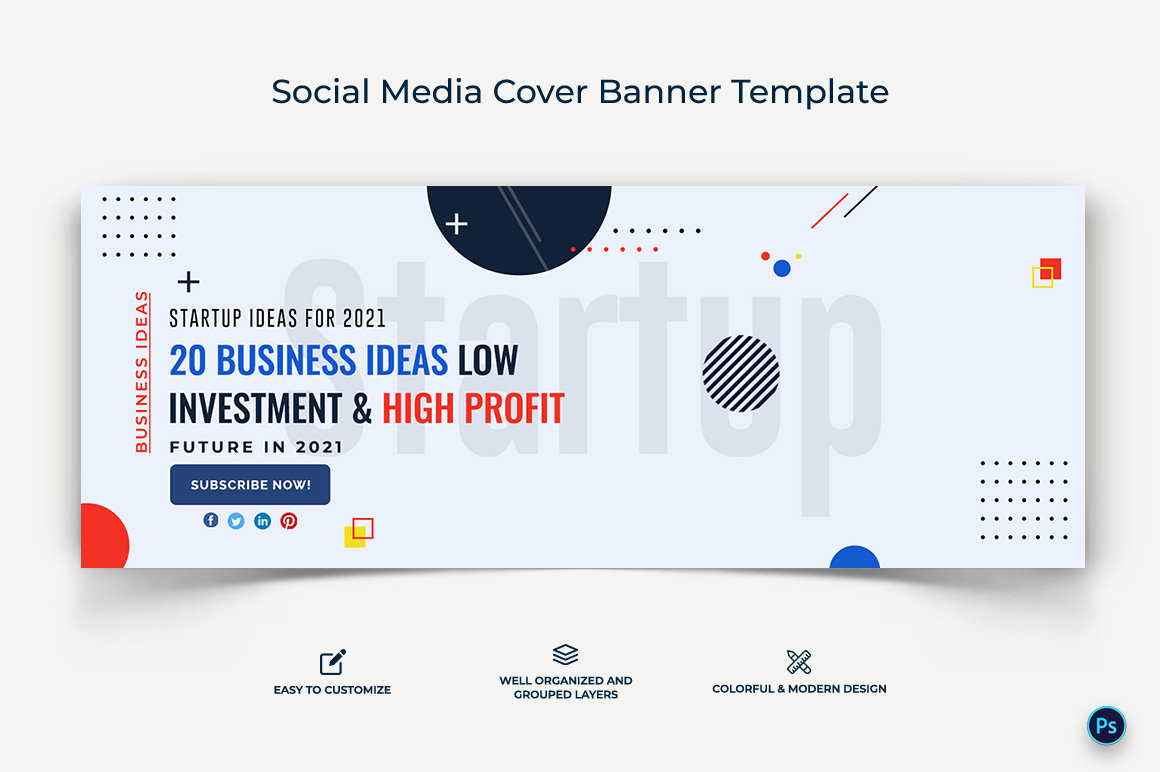 Startup Business Facebook Cover Banner Design Template-05