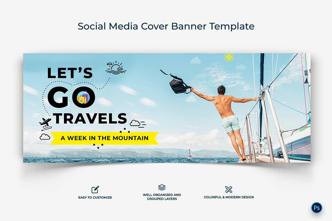 Travel Facebook Cover Banner Design Template-02