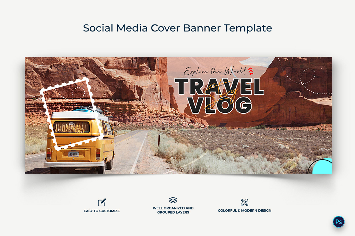 Travel Facebook Cover Banner Design Template-03