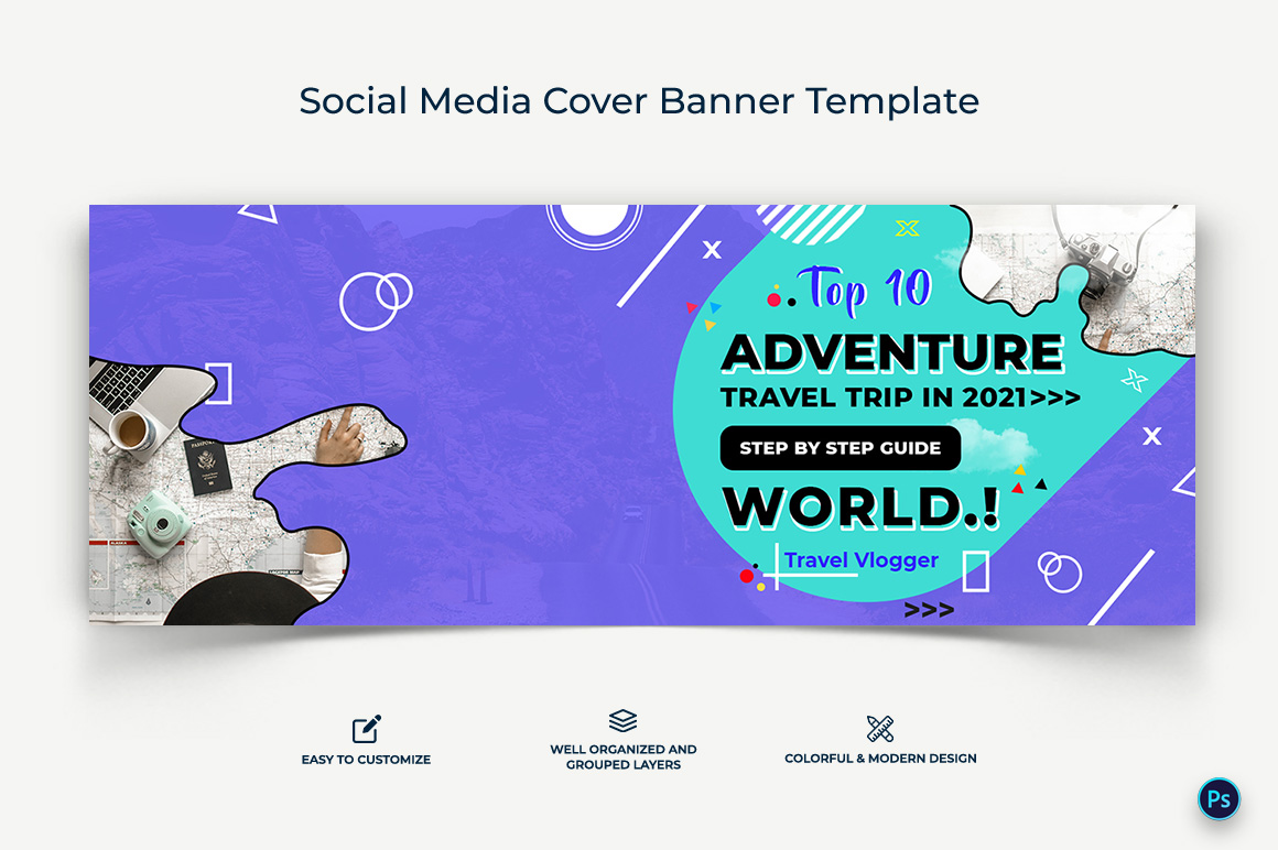 Travel Facebook Cover Banner Design Template-06