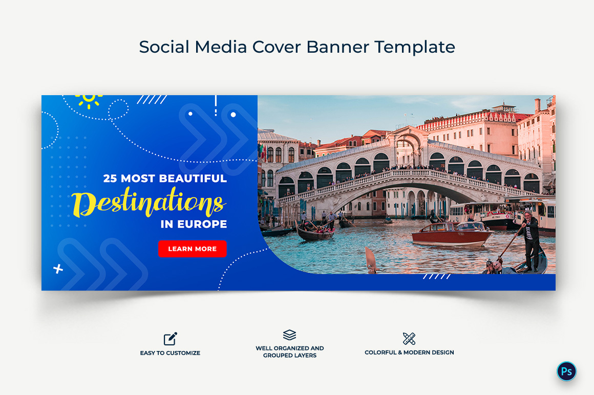 Travel Facebook Cover Banner Design Template-07