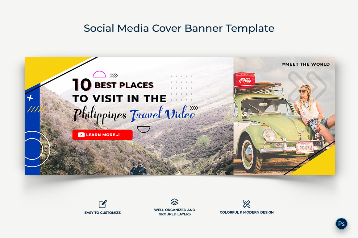 Travel Facebook Cover Banner Design Template-09