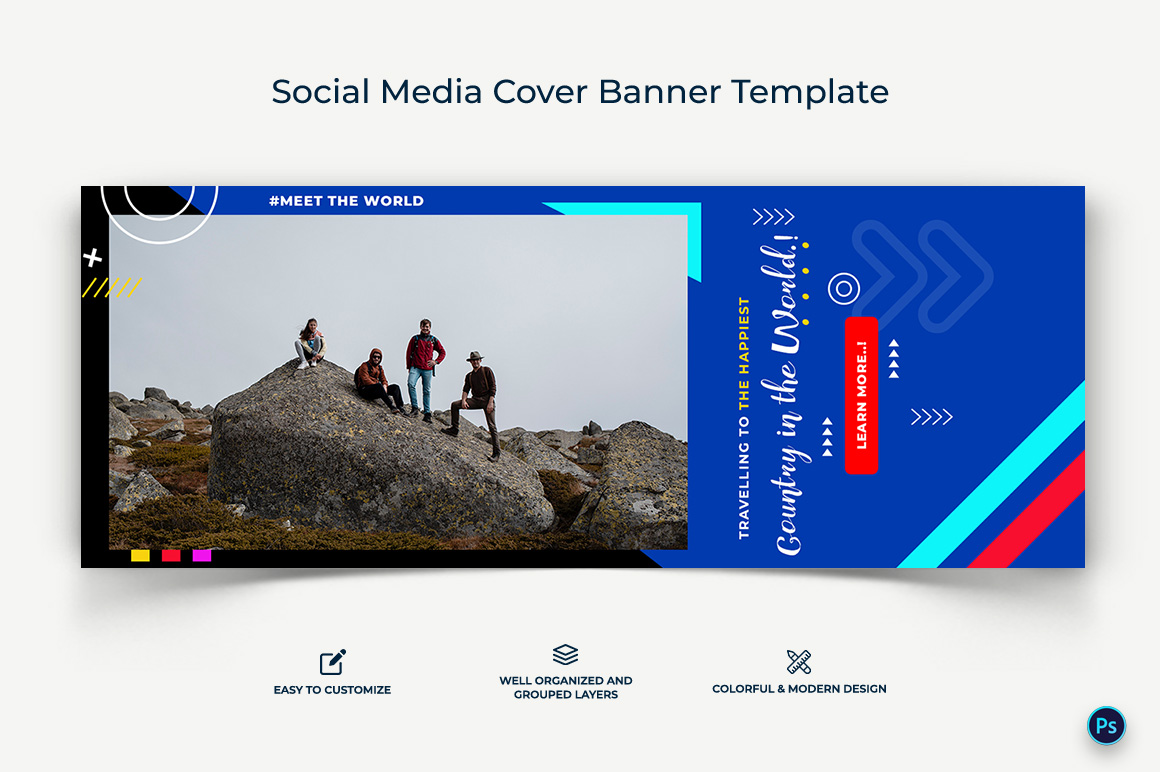 Travel Facebook Cover Banner Design Template-10