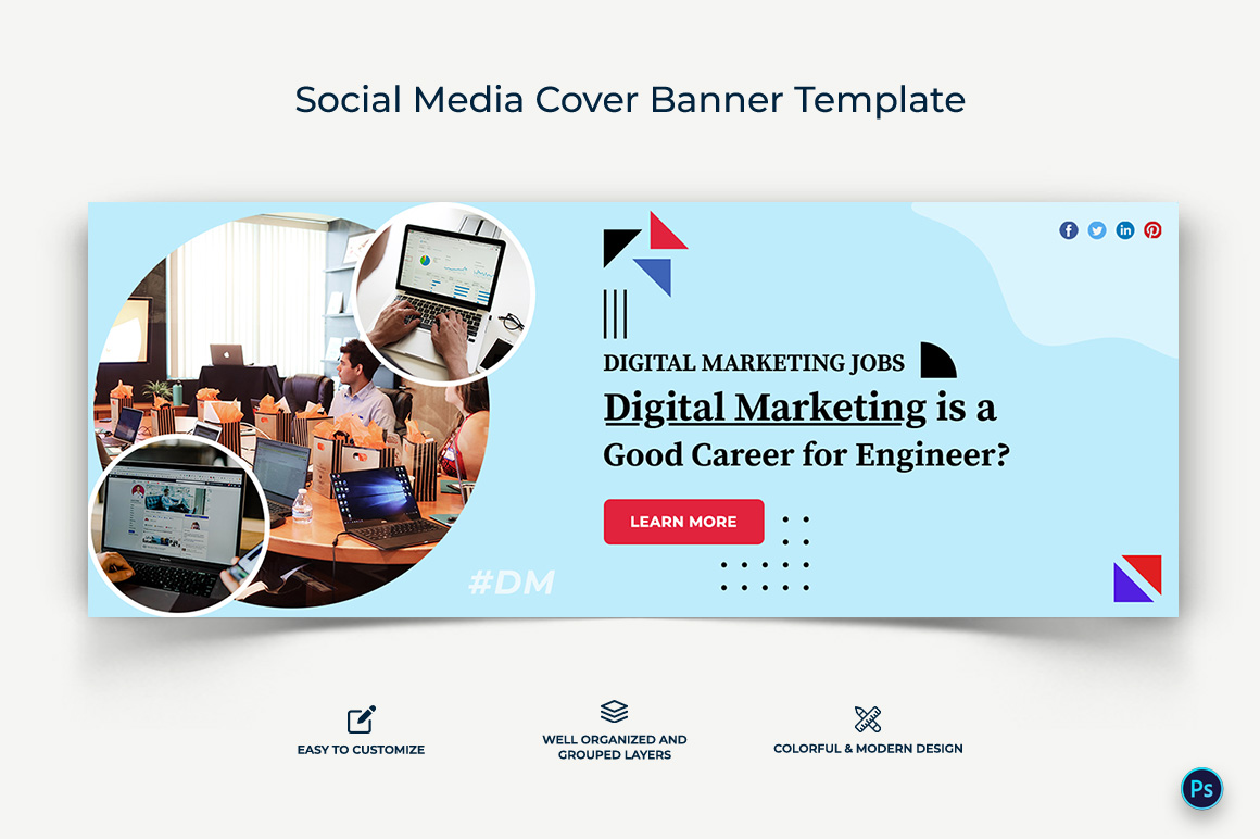 Digital Marketing Facebook Cover Banner Design Template-03