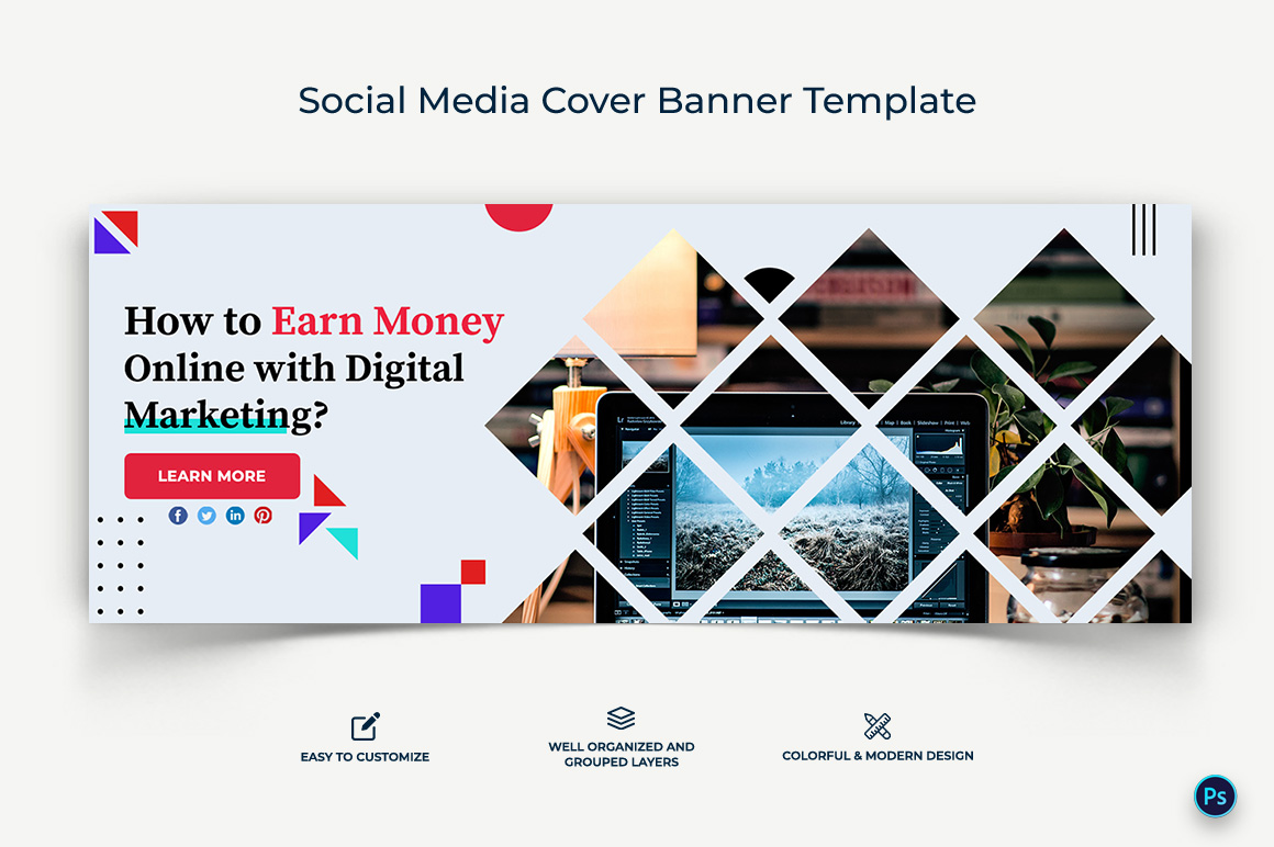 Digital Marketing Facebook Cover Banner Design Template-07