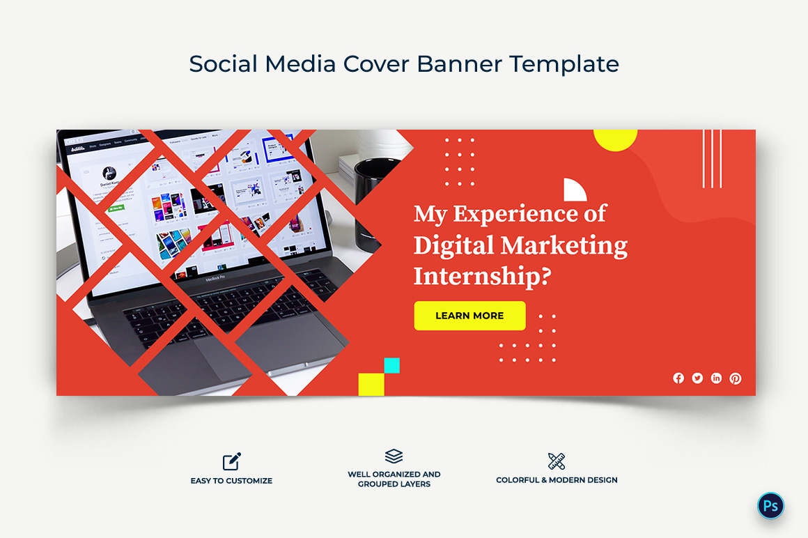 Digital Marketing Facebook Cover Banner Design Template-08