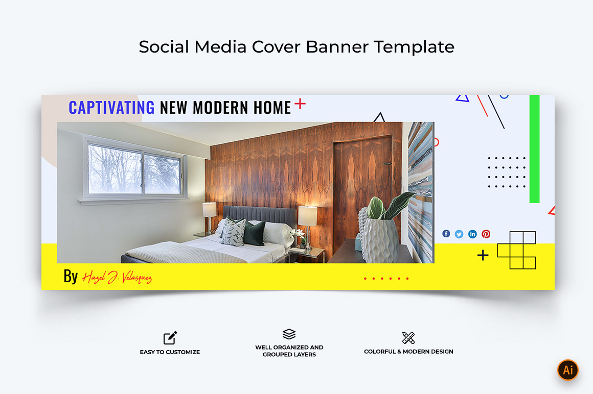 Architecture Facebook Cover Banner Design Template-17