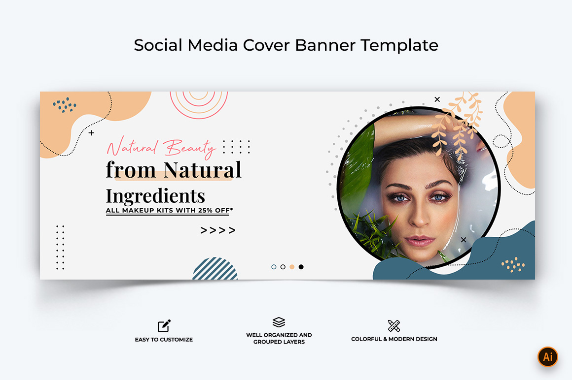 Beauty Tips Facebook Cover Banner Design-01