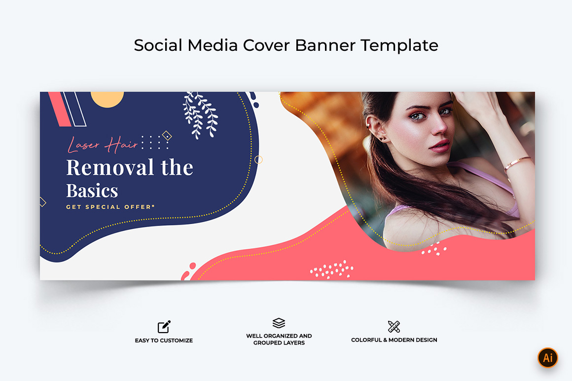 Beauty Tips Facebook Cover Banner Design-04