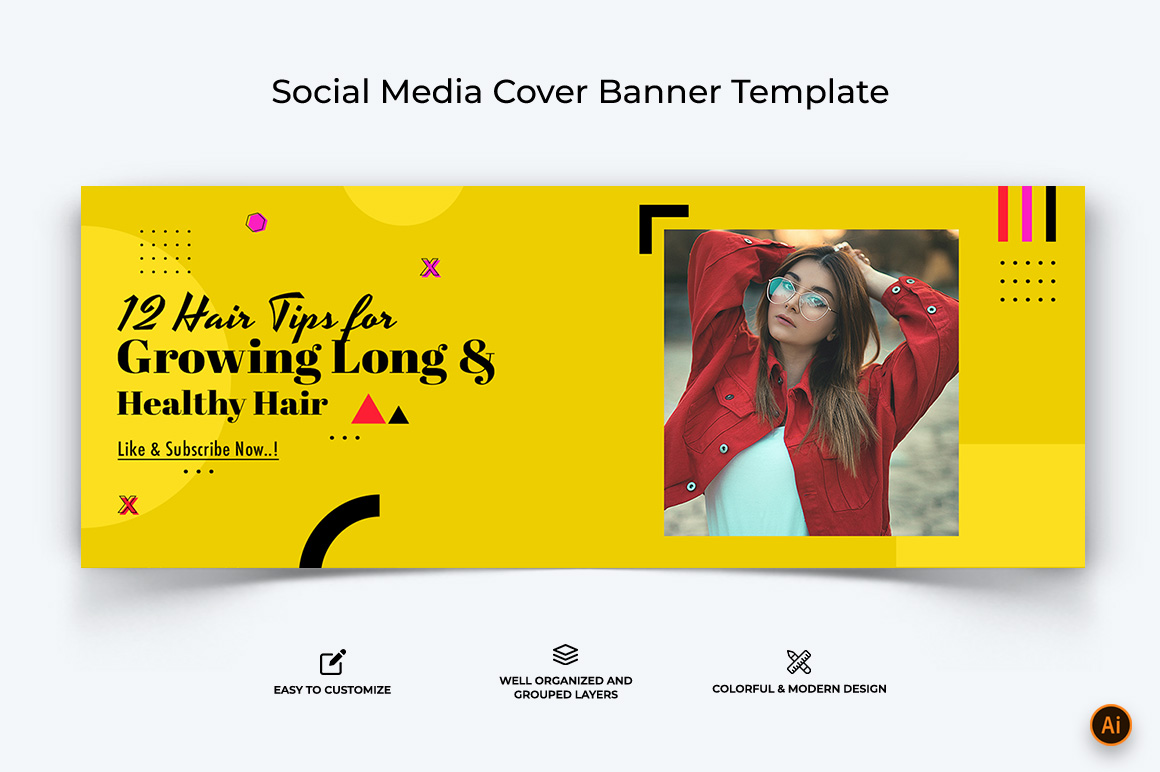 Beauty Tips Facebook Cover Banner Design-13