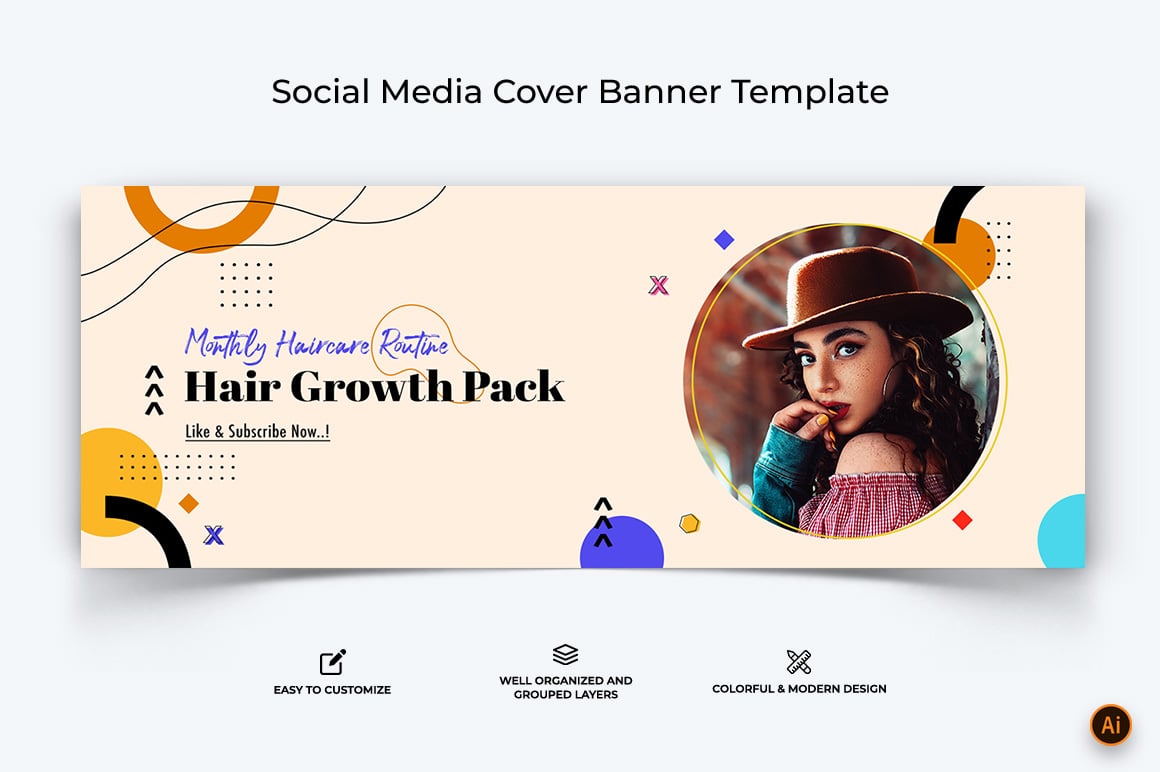 Beauty Tips Facebook Cover Banner Design-16