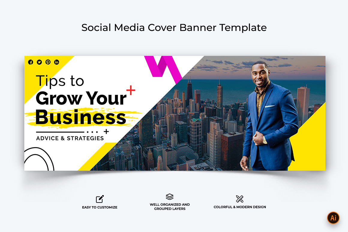 Business Services Facebook Cover Banner Design-24