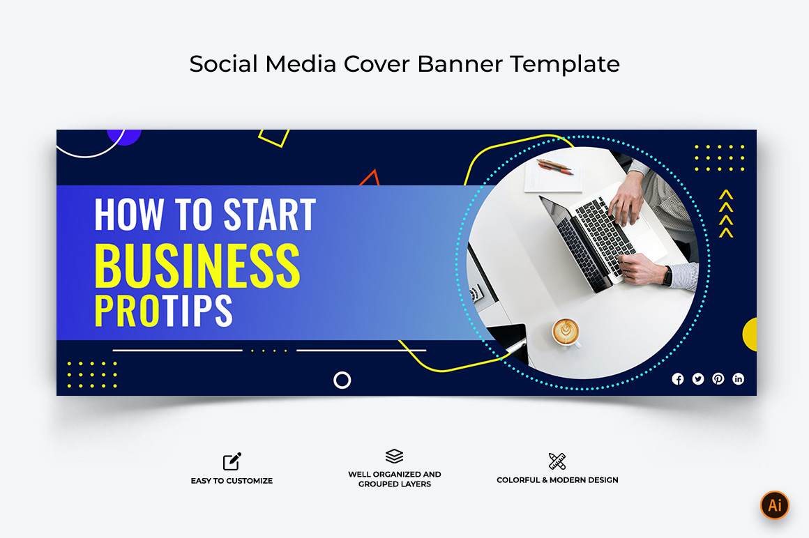 Business Services Facebook Cover Banner Design-29