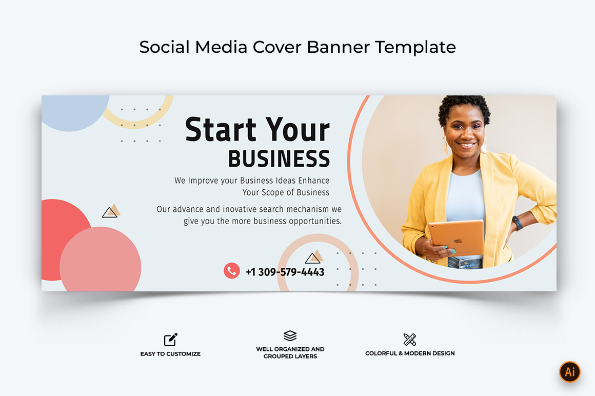 Business Services Facebook Cover Banner Design-37