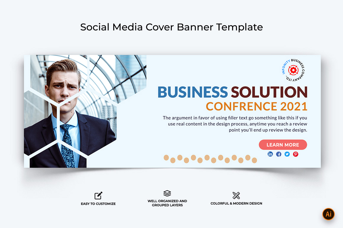 Business Services Facebook Cover Banner Design-38