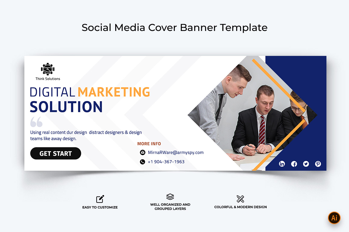 Business Services Facebook Cover Banner Design-39