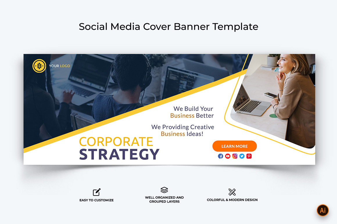 Business Services Facebook Cover Banner Design-42