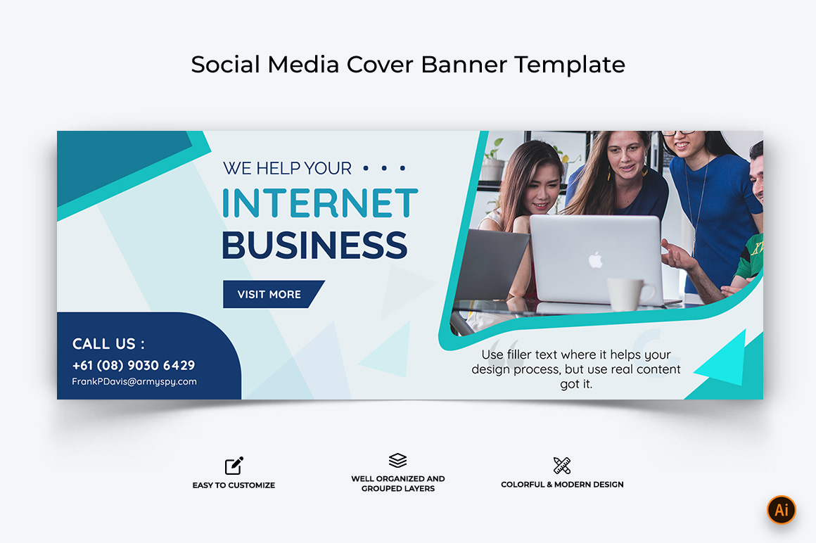 Business Services Facebook Cover Banner Design-46