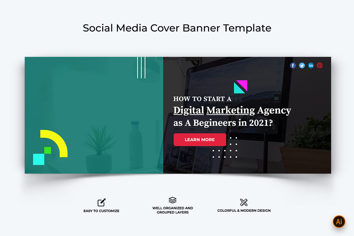 Digital Marketing Facebook Cover Banner Design-09