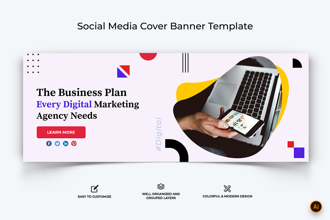 Digital Marketing Facebook Cover Banner Design-10