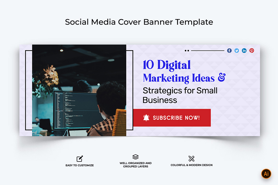 Digital Marketing Facebook Cover Banner Design-11