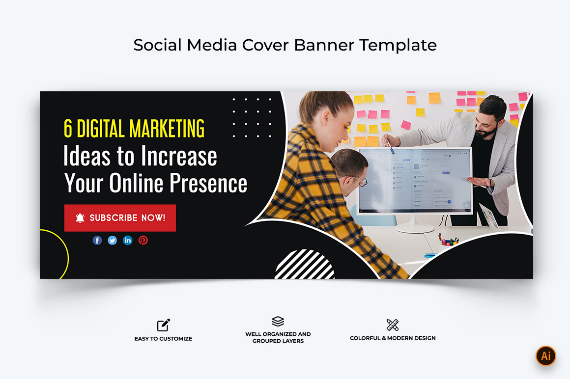 Digital Marketing Facebook Cover Banner Design-15