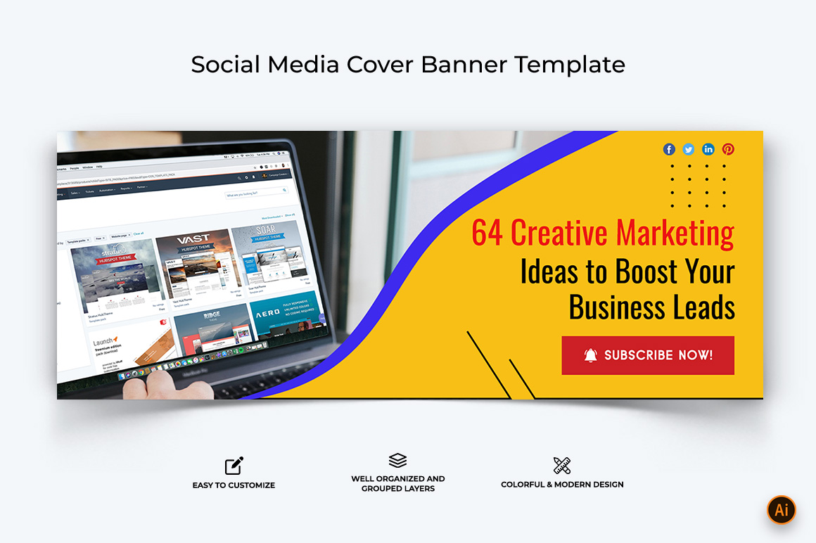 Digital Marketing Facebook Cover Banner Design-16