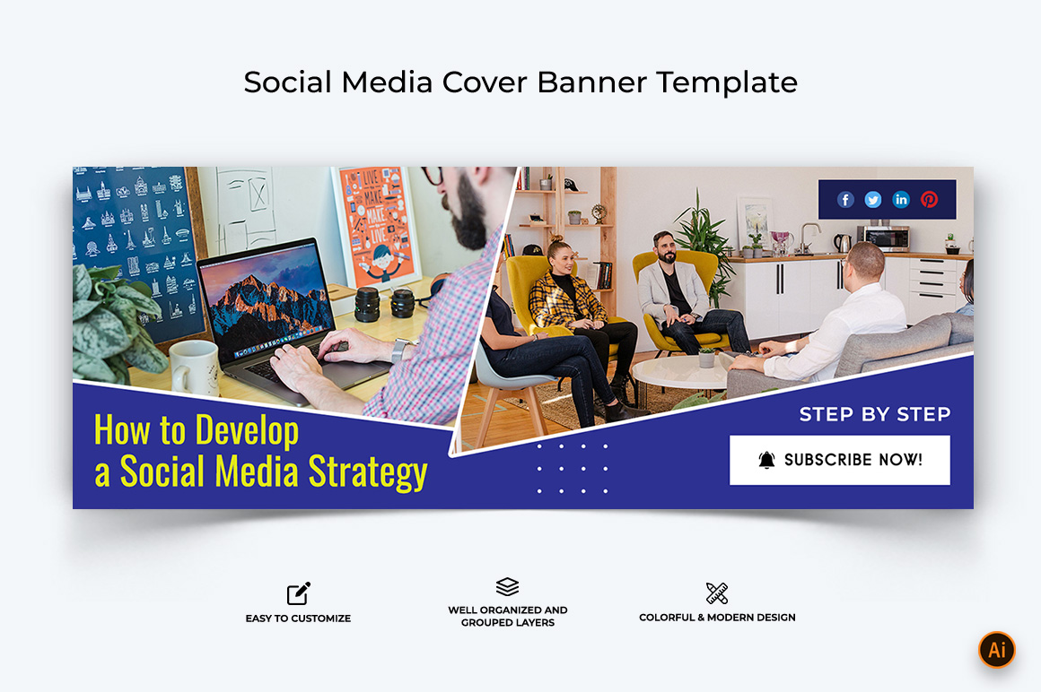 Digital Marketing Facebook Cover Banner Design-19