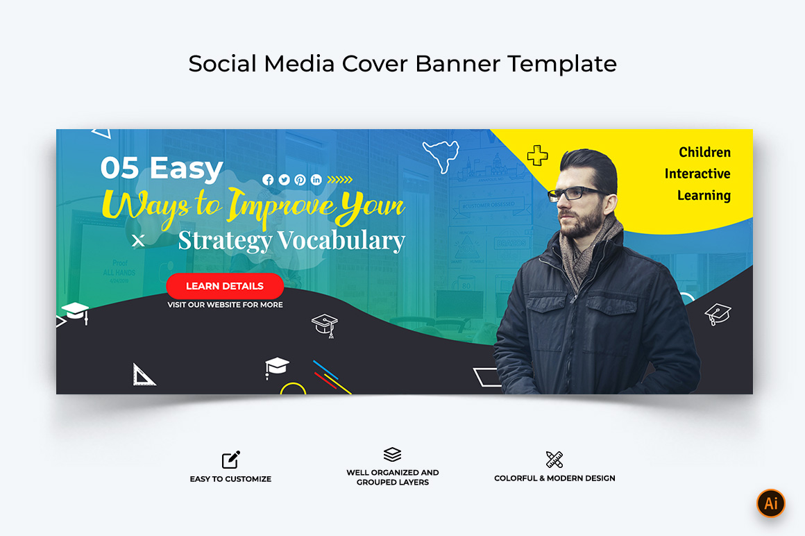 Education Facebook Cover Banner Design-10