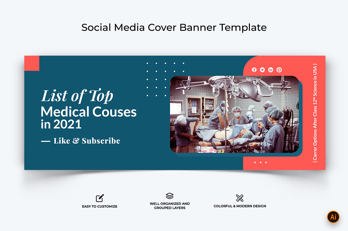 Medical and Hospital Facebook Cover Banner Design-01