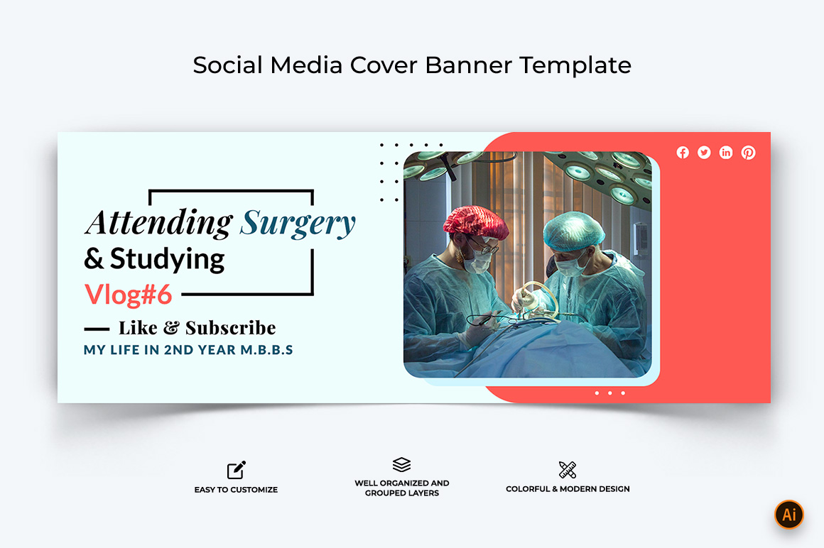 Medical and Hospital Facebook Cover Banner Design-03