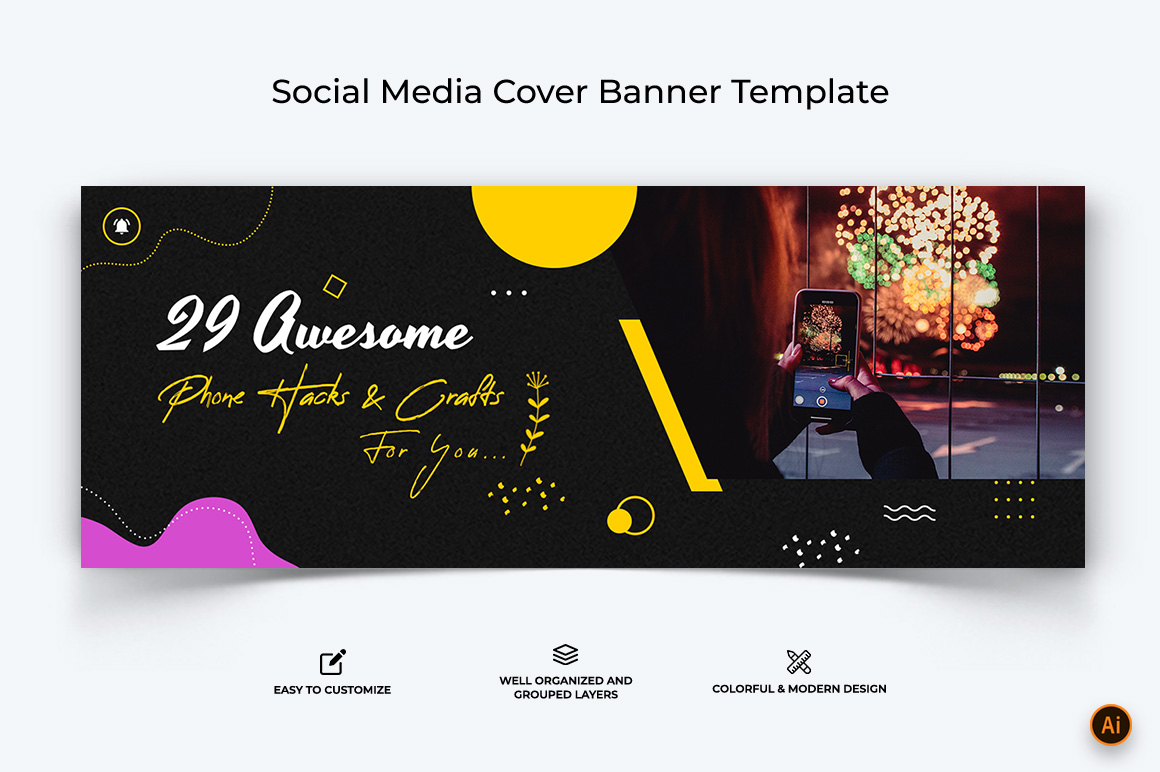 Mobile Tips Facebook Cover Banner Design-01