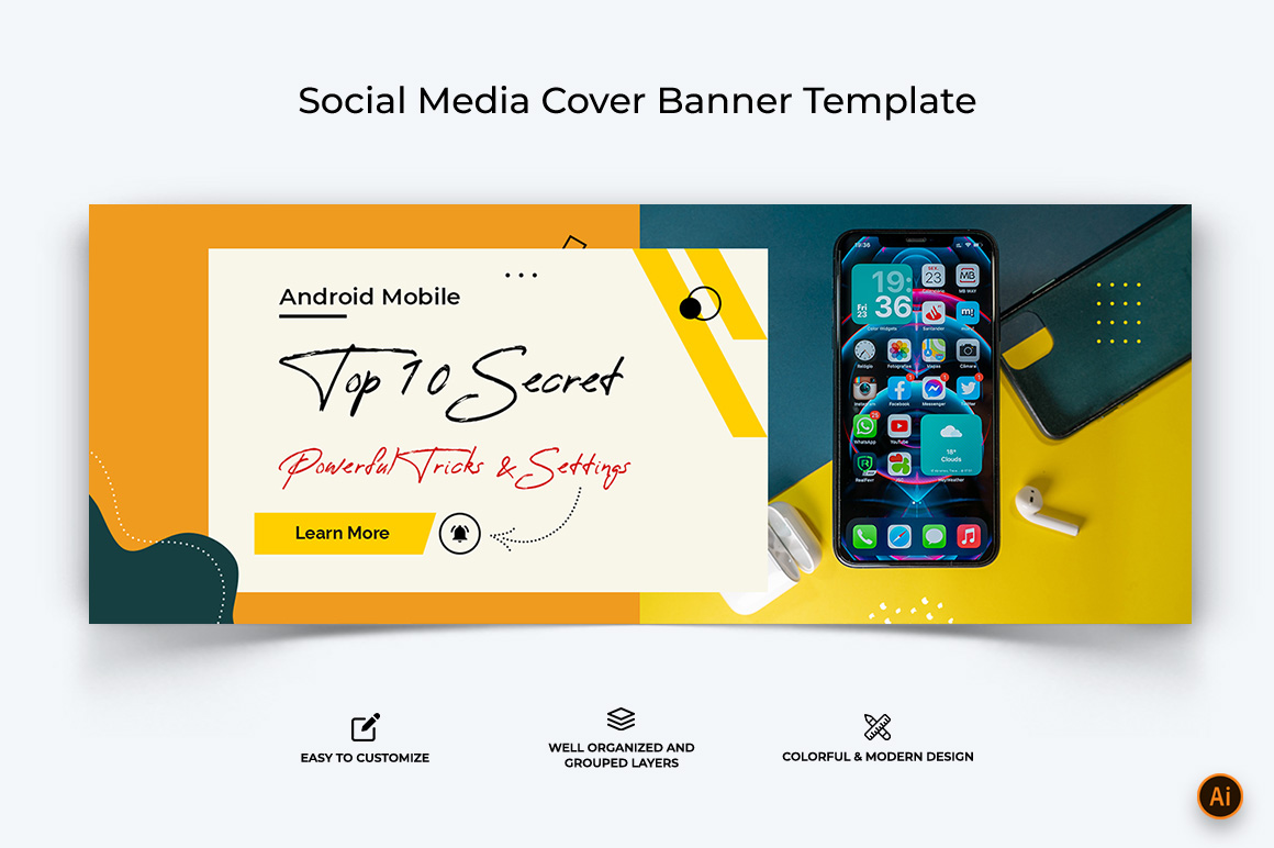 Mobile Tips Facebook Cover Banner Design-03