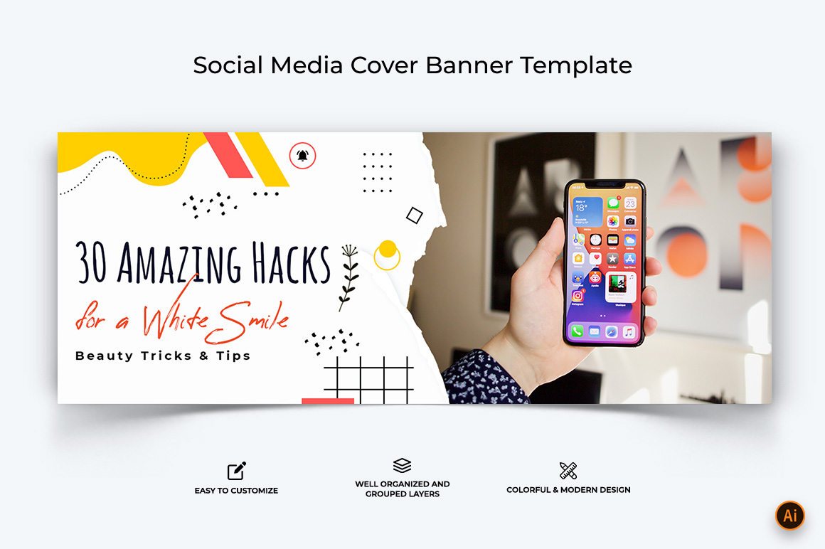 Mobile Tips Facebook Cover Banner Design-05