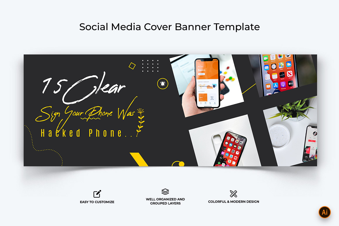 Mobile Tips Facebook Cover Banner Design-09