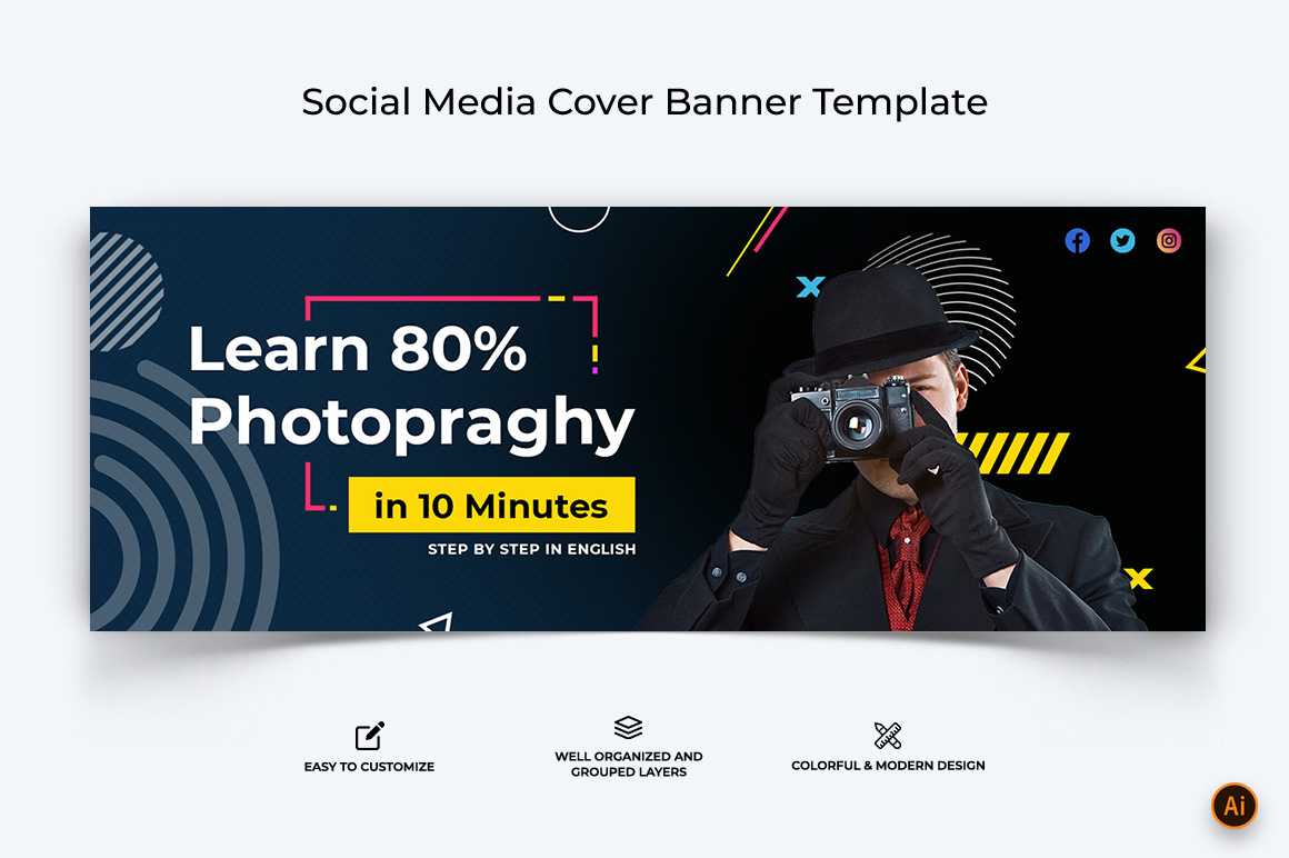 Photography Facebook Cover Banner Design-05