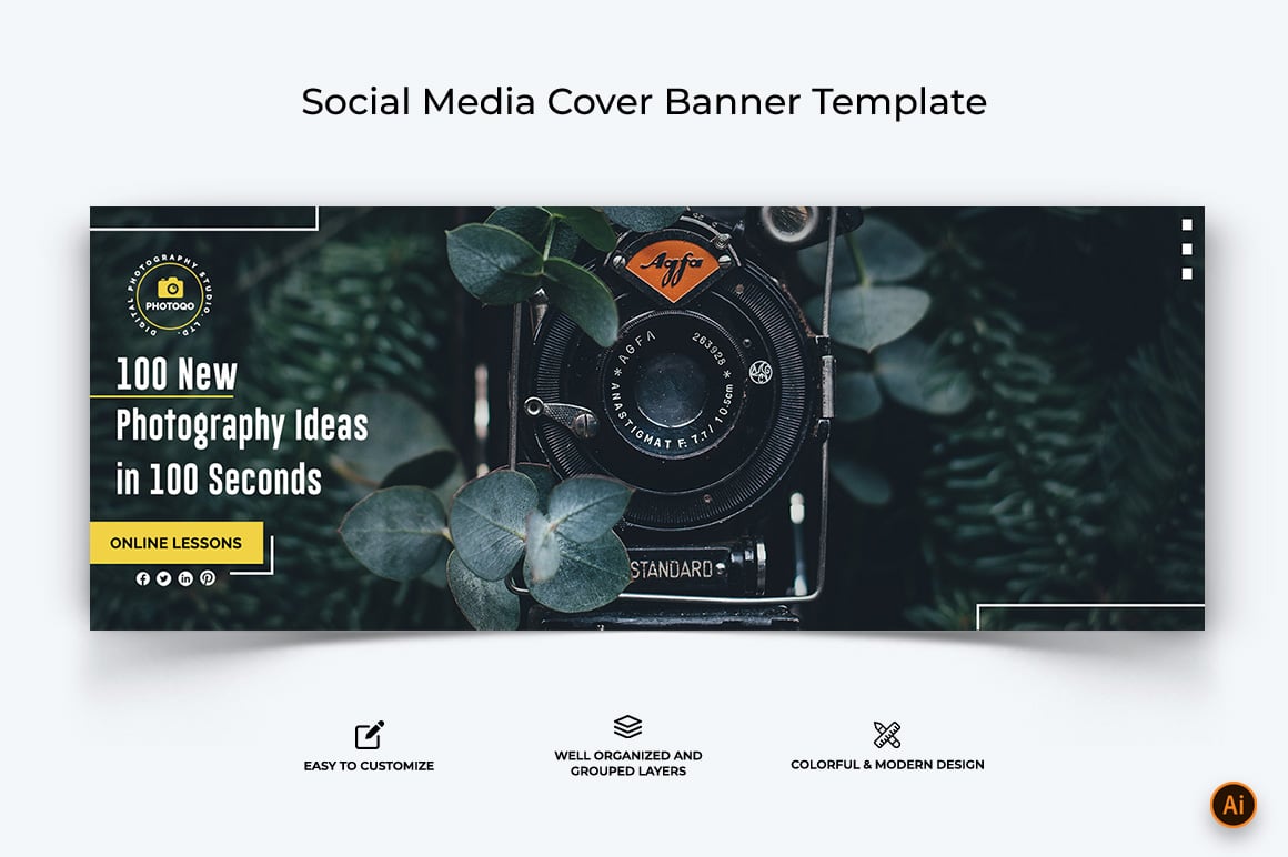 Photography Facebook Cover Banner Design-08