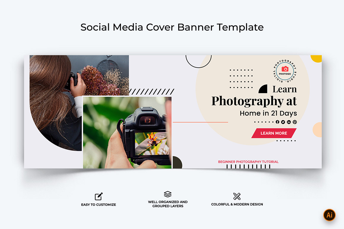 Photography Facebook Cover Banner Design-09