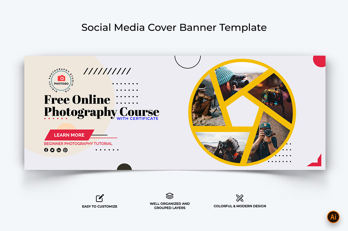 Photography Facebook Cover Banner Design-10